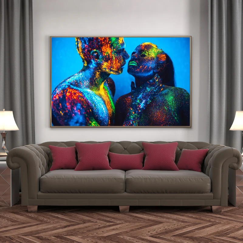 Modern Portrait Art Posters and Prints Wall Art Canvas Painting Makeup Lover Couple Pictures for Living Room Home Decor No Frame
Modern Portrait Art Posters and Prints Wall Art Canvas Painting Makeup Lover Couple Pictures for Living Room Home Decor No Frame