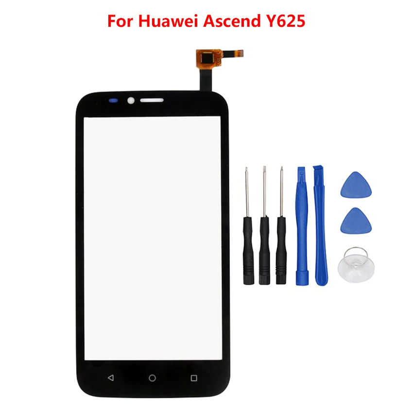 Zerosky Mobile Phone Front Glass For Huawei Y625 Touch Screen Digitizer Panel with Free Tools | Мобильные телефоны и