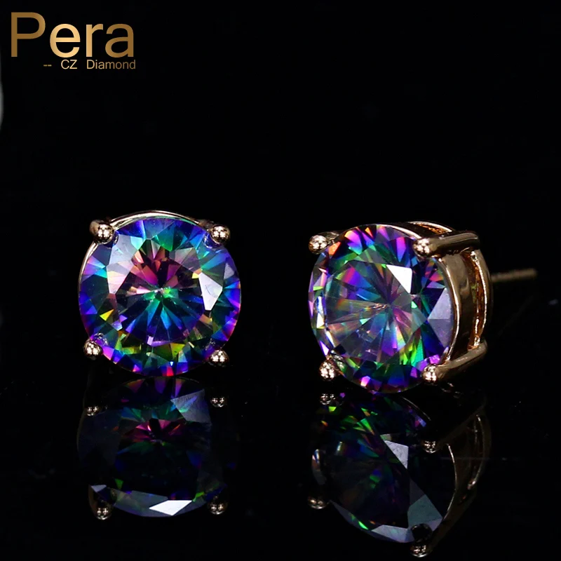 Pera 9 Color Choice Korean Ladies Style Big Round 0.8 cm Mystic Crystal Stone Gold Color Stud Earrings For Women Daily Gift E378
Pera 9 Color Choice Korean Ladies Style Big Round 0.8 cm Mystic Crystal Stone Gold Color Stud Earrings For Women Daily Gift E378