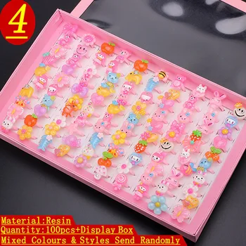 Wholesale 100pcs Mix Lot Animals Flower Assorted Baby Kids Girl Children's Cartoon Rings With Display Box
Wholesale 100pcs Mix Lot Animals Flower Assorted Baby Kids Girl Children's Cartoon Rings With Display Box