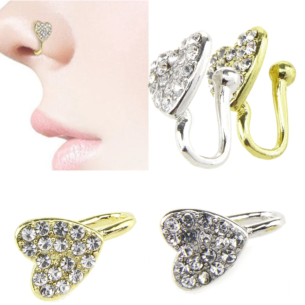 Stainless Steel Nose Heart Clip Earring Fake Septum Piercing Body without Piercing Studs Fashion Jewelry Accessories
Stainless Steel Nose Heart Clip Earring Fake Septum Piercing Body without Piercing Studs Fashion Jewelry Accessories