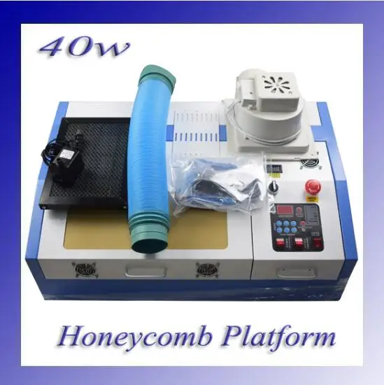 2019 New 40W 200*300mm Mini CO2 Laser Engraver Cutting Machine 3020 Laser with Honeycomb Platform
2019 New 40W 200*300mm Mini CO2 Laser Engraver Cutting Machine 3020 Laser with Honeycomb Platform