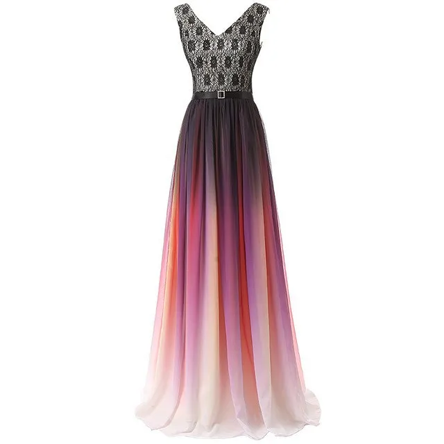 V-Neck Ombre Evening Dresses Vestido Longo Beaded Prom Dress 2019 Gradient Chiffon Prom Long Elegant Dress For Plus Size Woman
V-Neck Ombre Evening Dresses Vestido Longo Beaded Prom Dress 2019 Gradient Chiffon Prom Long Elegant Dress For Plus Size Woman