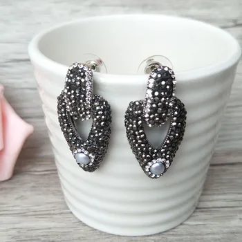 5 Pairs water-drop Nature Pearl Stud Earrings,with Crystal Zircon Paved Stud Earrings,Jewelry Earrings ER338
5 Pairs water-drop Nature Pearl Stud Earrings,with Crystal Zircon Paved Stud Earrings,Jewelry Earrings ER338