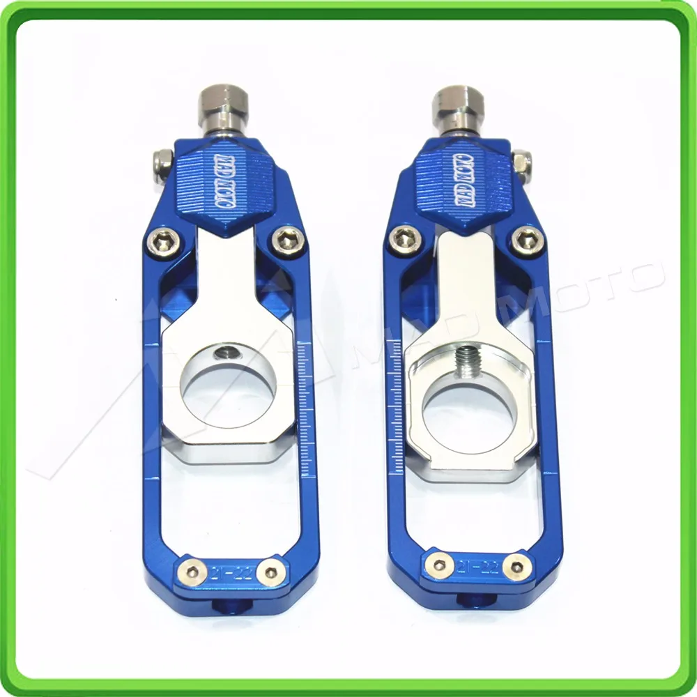 

Aluminum motorcycle Chain Tensioner Adjuster fit for KASAWAKI NINJA ZX10R ZX-10R 2011 2012 2013 2014 2015 Blue & Silver