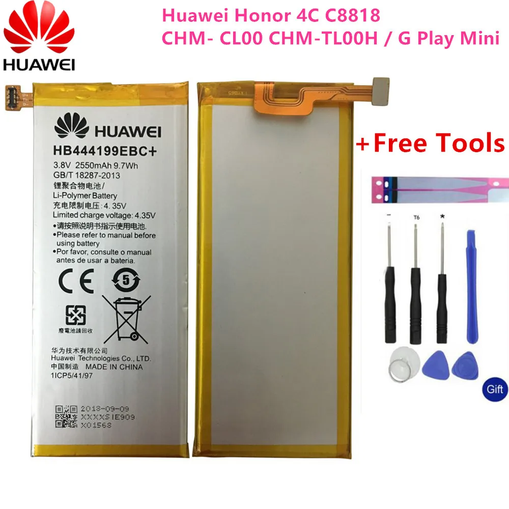 3.8V 2550mAh HB444199EBC+ For Huawei G Play Mini / G650 / C8818 / CHC-U01 / CHC-U03 / CHC-U23 / CHM-U01 Battery
3.8V 2550mAh HB444199EBC+ For Huawei G Play Mini / G650 / C8818 / CHC-U01 / CHC-U03 / CHC-U23 / CHM-U01 Battery