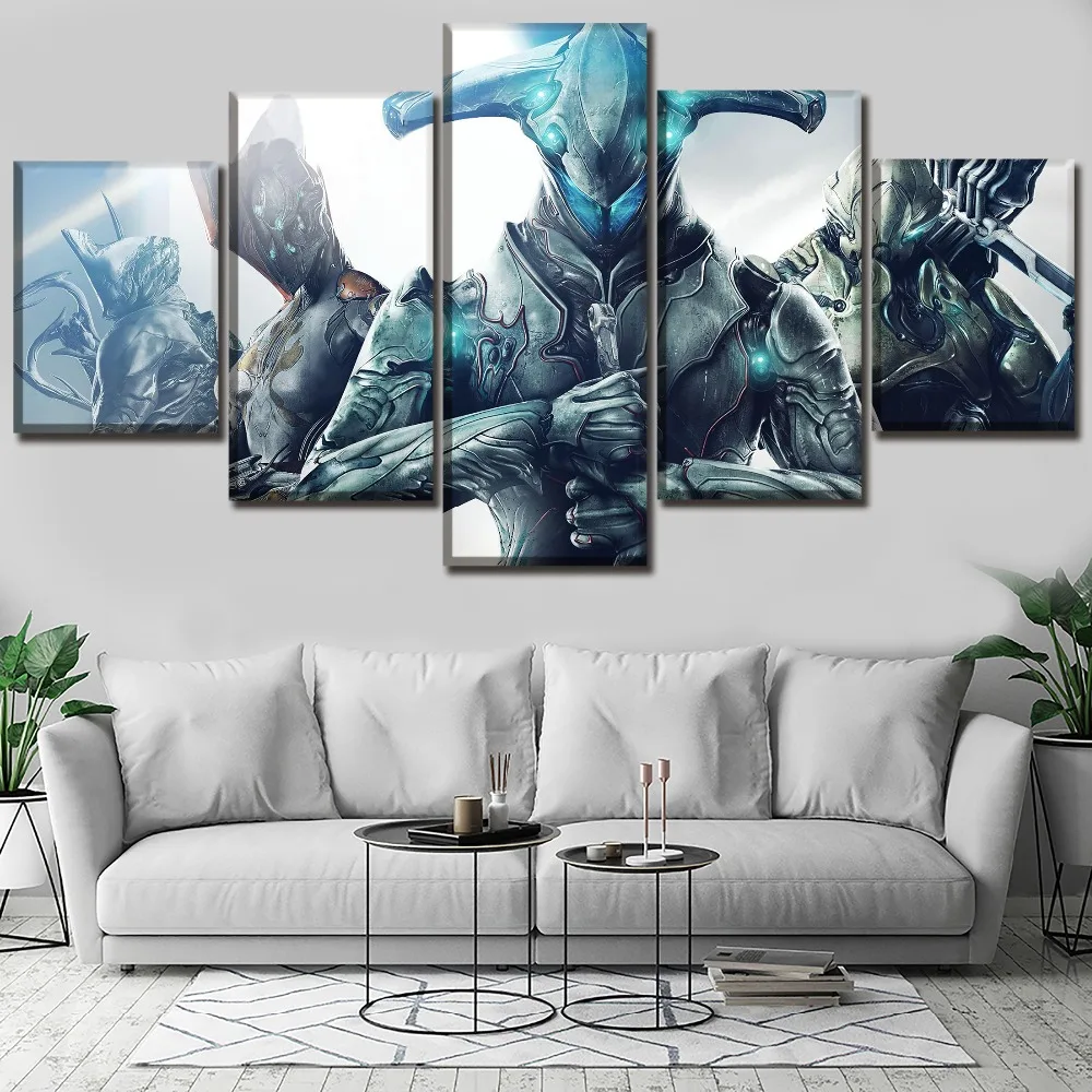 One Set 5 Piece Game Warframe Warrior Poster Wall Art Home Decorative Modular Picture Framework On Canvas Printing Type Painting
One Set 5 Piece Game Warframe Warrior Poster Wall Art Home Decorative Modular Picture Framework On Canvas Printing Type Painting
