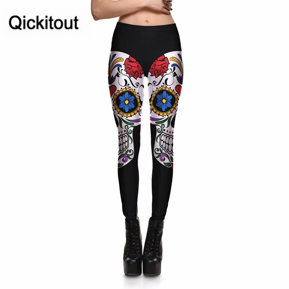Qickitout wholesale leggings color skull stitching rose prints suitable for European women leggings pants hot stretch pants
Qickitout wholesale leggings color skull stitching rose prints suitable for European women leggings pants hot stretch pants