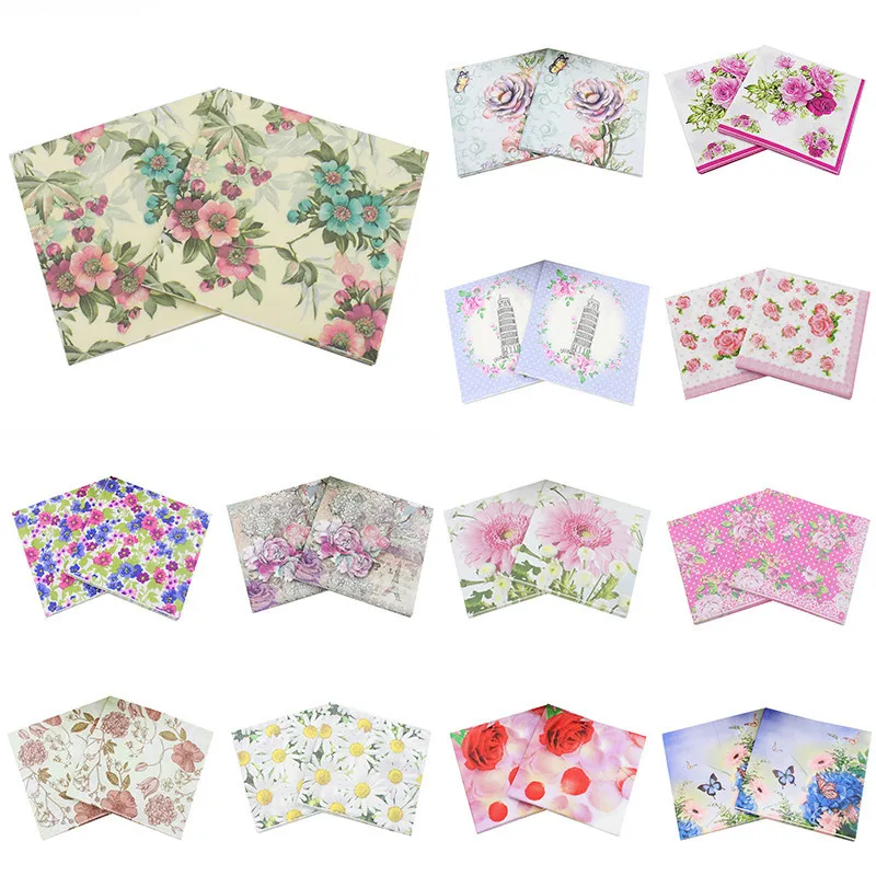 20PCS 33X33CM Paper Napkin Flower 100% Virgin Wood For Wedding Baby Birthday Home Party Decoration Servilleta Supplies 62174
20PCS 33X33CM Paper Napkin Flower 100% Virgin Wood For Wedding Baby Birthday Home Party Decoration Servilleta Supplies 62174