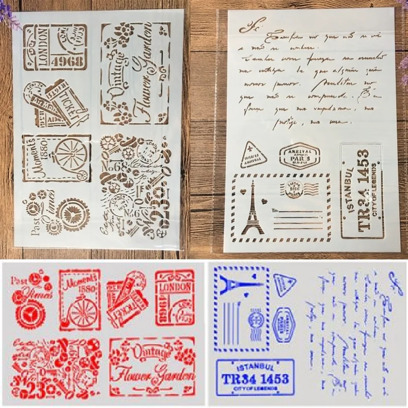 2Pcs/Lot A4 Paris Tower Envelop Stamps DIY Craft Layering Stencils Painting Scrapbooking Stamping Embossing Album Paper Template
2Pcs/Lot A4 Paris Tower Envelop Stamps DIY Craft Layering Stencils Painting Scrapbooking Stamping Embossing Album Paper Template