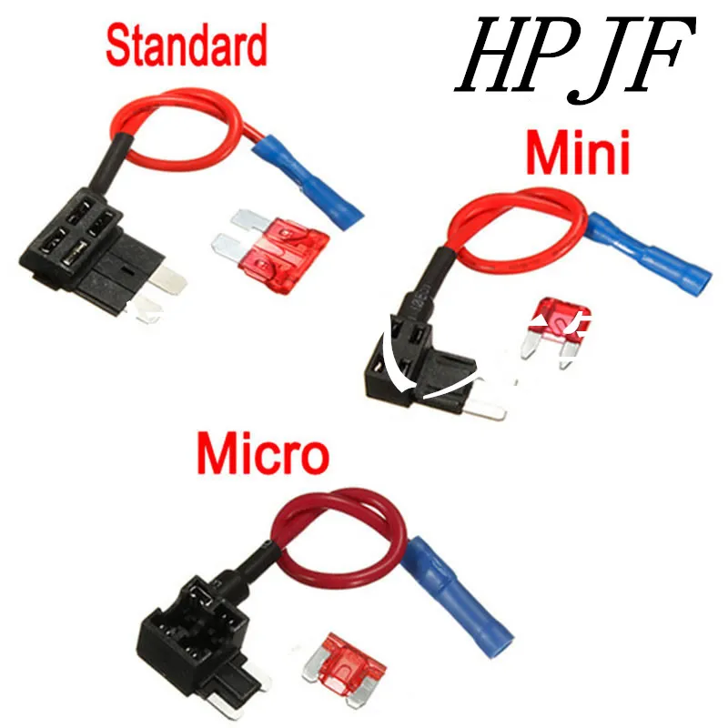 12V Fuse Holder Add-a-circuit TAP Adapter Micro/Mini/Standard ATM APM Blade Auto Fuse with 10A Blade Car Fuse with holder
12V Fuse Holder Add-a-circuit TAP Adapter Micro/Mini/Standard ATM APM Blade Auto Fuse with 10A Blade Car Fuse with holder
