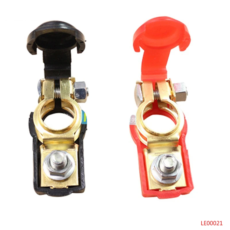 Car Battery Copper Terminal Clamp Jump Starter Connector Disconnect for Positive and Negative Electrodes with Protective Cap
Car Battery Copper Terminal Clamp Jump Starter Connector Disconnect for Positive and Negative Electrodes with Protective Cap