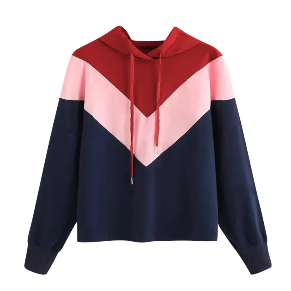 Srogem Women's Casual Color Patchwork Hoodie Drawstring Long Sleeve Pullover Top Blouse ropa mujer invierno greys anatomy 20
Srogem Women's Casual Color Patchwork Hoodie Drawstring Long Sleeve Pullover Top Blouse ropa mujer invierno greys anatomy 20