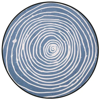 Cozy Thicken Abstract Geometric Blue Stripe Round Carpet and Rug Machine Wash Non-slip Rugs Mat for Children/Living Room
Cozy Thicken Abstract Geometric Blue Stripe Round Carpet and Rug Machine Wash Non-slip Rugs Mat for Children/Living Room
