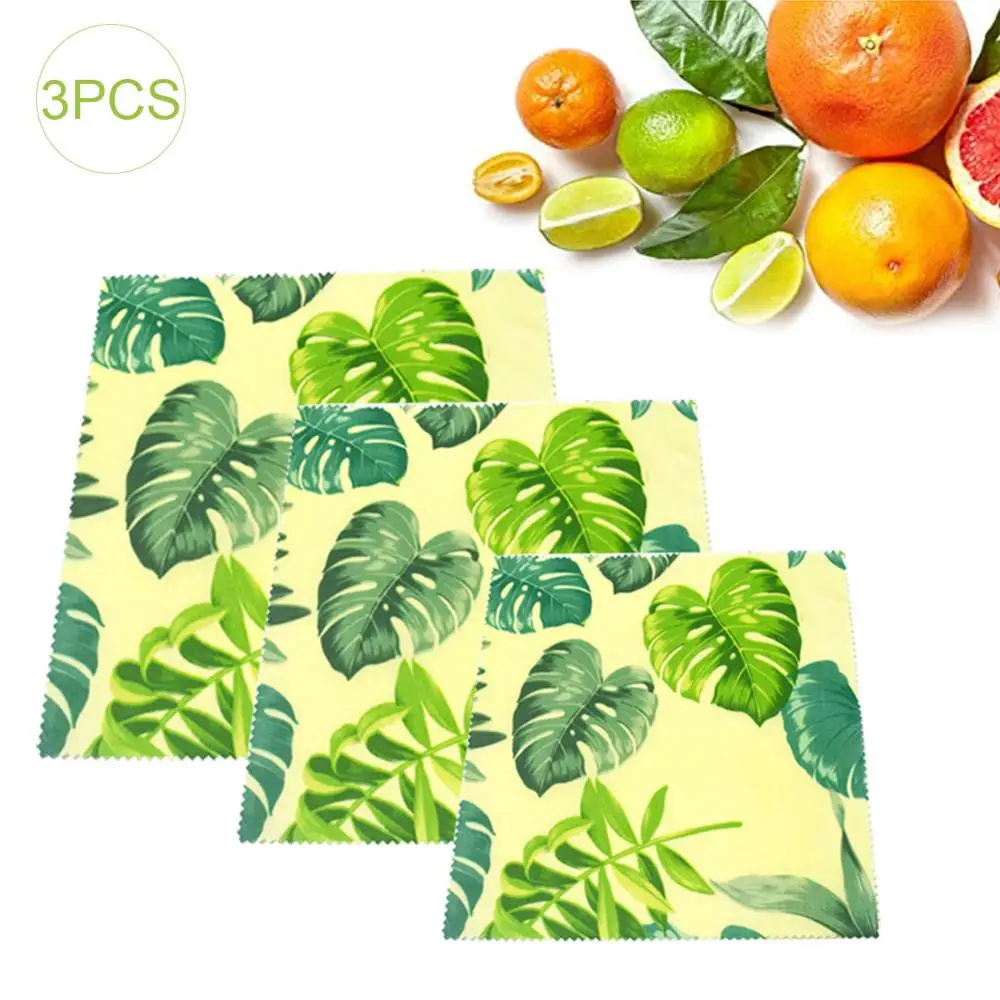 3PCs Beeswax Food Wrap Fresh Cloth Reusable Food Grade Wrap For Sandwich Snack Fruit Cheese zero waste food wrap
3PCs Beeswax Food Wrap Fresh Cloth Reusable Food Grade Wrap For Sandwich Snack Fruit Cheese zero waste food wrap