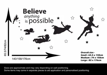 New arrival PETER PAN AND FRIENDS FLYING SCENE CHILDREN'S WALL ART STICKER VINYL TRANSFER
New arrival PETER PAN AND FRIENDS FLYING SCENE CHILDREN'S WALL ART STICKER VINYL TRANSFER