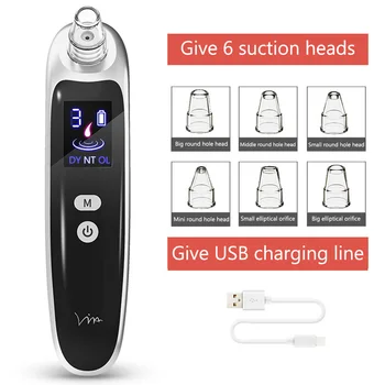 500mAh Face Nose Acne Black Dot Pimple Blackhead Remover Electric Blackhead Vacuum Cleaner Pore Skin Care Tools with 4/6 Heads
500mAh Face Nose Acne Black Dot Pimple Blackhead Remover Electric Blackhead Vacuum Cleaner Pore Skin Care Tools with 4/6 Heads