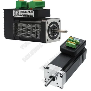 JMC Integrated NEMA17 42mm 0.7Nm 24VDC 1500rpm DSP Hybrid closed loop Motor Driver Encoder All- in- one easy Servo IHSS42-24-07
JMC Integrated NEMA17 42mm 0.7Nm 24VDC 1500rpm DSP Hybrid closed loop Motor Driver Encoder All- in- one easy Servo IHSS42-24-07