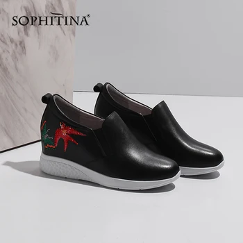 SOPHITINA High Quality Cow Leather Flats Fashion Embroidered Hot Sale New Women's Shoes Comfortable Casual Slip-on Flats SO11
SOPHITINA High Quality Cow Leather Flats Fashion Embroidered Hot Sale New Women's Shoes Comfortable Casual Slip-on Flats SO11