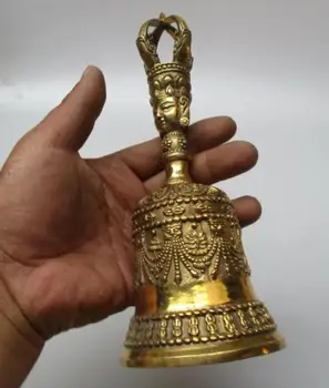 High :8inch/21 CM Home Decor Feng Shui brass Hand Bell /Metal Decoration Crafts Tibetan Buddhism Lucky Bell
High :8inch/21 CM Home Decor Feng Shui brass Hand Bell /Metal Decoration Crafts Tibetan Buddhism Lucky Bell