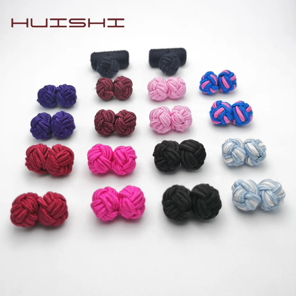 HUISHI 1 pair 11 Colors Shirt Knot Cufflinks For Mens Multicolor Elastic Fabric Ball Knot Cufflink Double Rope Ball Knot Cuff 
HUISHI 1 pair 11 Colors Shirt Knot Cufflinks For Mens Multicolor Elastic Fabric Ball Knot Cufflink Double Rope Ball Knot Cuff