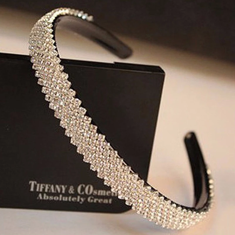 Korean Fashion Women Hair Accessory Head Jewelry Luxury Silver Hair Band Crystal Hairbands Sparkly Rhinestone Black Headband
Korean Fashion Women Hair Accessory Head Jewelry Luxury Silver Hair Band Crystal Hairbands Sparkly Rhinestone Black Headband