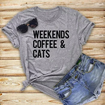 EnjoytheSpirit Weekends Coffee Cats Tshirt Holiday Vacation Shirt Birthday Gift Tee Wife Cute Top Soft Cotton Light Grey
EnjoytheSpirit Weekends Coffee Cats Tshirt Holiday Vacation Shirt Birthday Gift Tee Wife Cute Top Soft Cotton Light Grey
