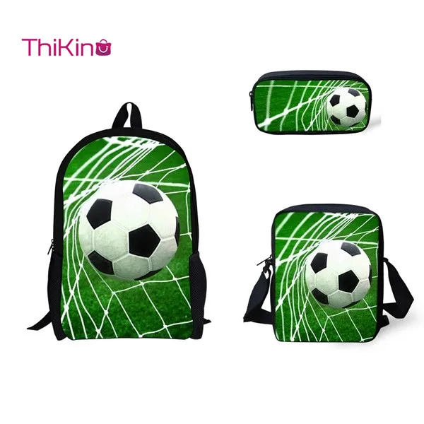 Thikin 3 Pcs/set Children School Bags 3D Ice Soccerly/Foot Ball Pattern School Backpack for Teen Boys Girls Kids Book Bags
Thikin 3 Pcs/set Children School Bags 3D Ice Soccerly/Foot Ball Pattern School Backpack for Teen Boys Girls Kids Book Bags