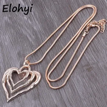 ELOYHI Boho Multilevel Heart Long Snake Chain Pendants Sweater Chain Top Quality For Women Trendy Neckalce&Pendants Gift
ELOYHI Boho Multilevel Heart Long Snake Chain Pendants Sweater Chain Top Quality For Women Trendy Neckalce&Pendants Gift