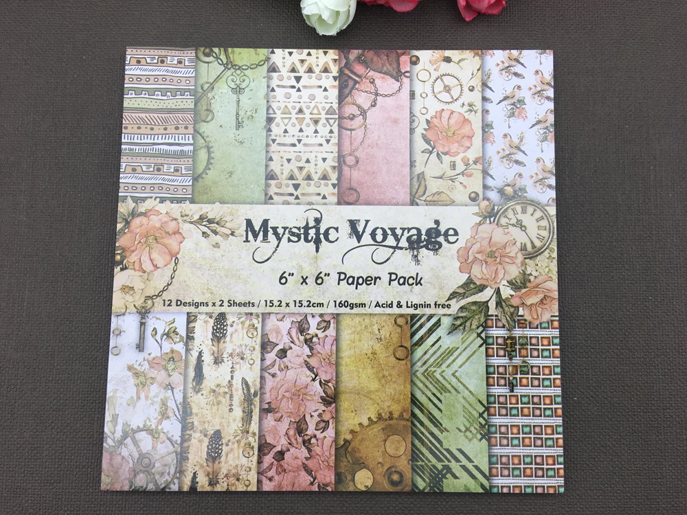 AlinaCraft 24 sheet 6"X6" mystic voyage Scrapbooking design patterned paper pack andmade craft paper craft Background pad
AlinaCraft 24 sheet 6"X6" mystic voyage Scrapbooking design patterned paper pack andmade craft paper craft Background pad