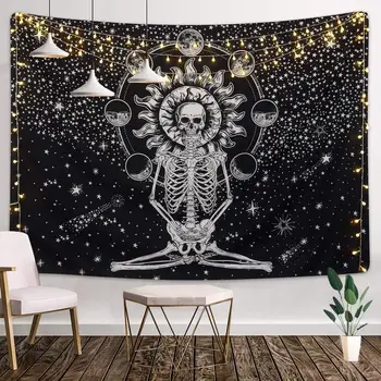Hippie Mandala Skull Tapestry Wall Hanging Tarot Night Psychedelic Chakra Tapestry Moon World Map Landscape Wall Carpet Blanket
Hippie Mandala Skull Tapestry Wall Hanging Tarot Night Psychedelic Chakra Tapestry Moon World Map Landscape Wall Carpet Blanket