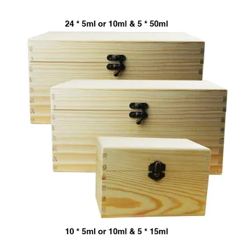 Essential Oil Wooden Storage Box 3in1 set -2p 24 holes 10ml & 5 holes 50ml and 1p 10 holes 10ml Natural pine wood without paint
Essential Oil Wooden Storage Box 3in1 set -2p 24 holes 10ml & 5 holes 50ml and 1p 10 holes 10ml Natural pine wood without paint
