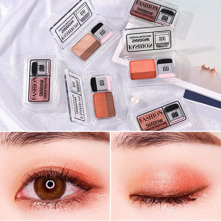 XiXi Two-color Gradient Matt Eyeshadow Palette Makeup Powder Waterproof Lasting Girl series earth color
XiXi Two-color Gradient Matt Eyeshadow Palette Makeup Powder Waterproof Lasting Girl series earth color