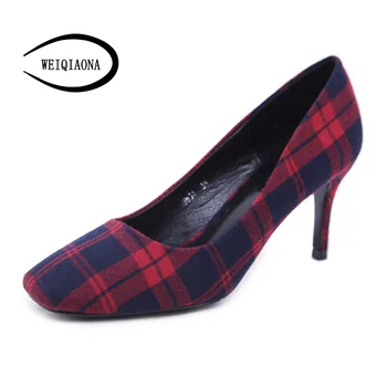 WEIQIAONA 2018 Fashion Vintage Women Shoes Pumps Casual Shallow High Heel Pointed Toe Working Shoes Dress Shoes Ladies Shoes
WEIQIAONA 2018 Fashion Vintage Women Shoes Pumps Casual Shallow High Heel Pointed Toe Working Shoes Dress Shoes Ladies Shoes