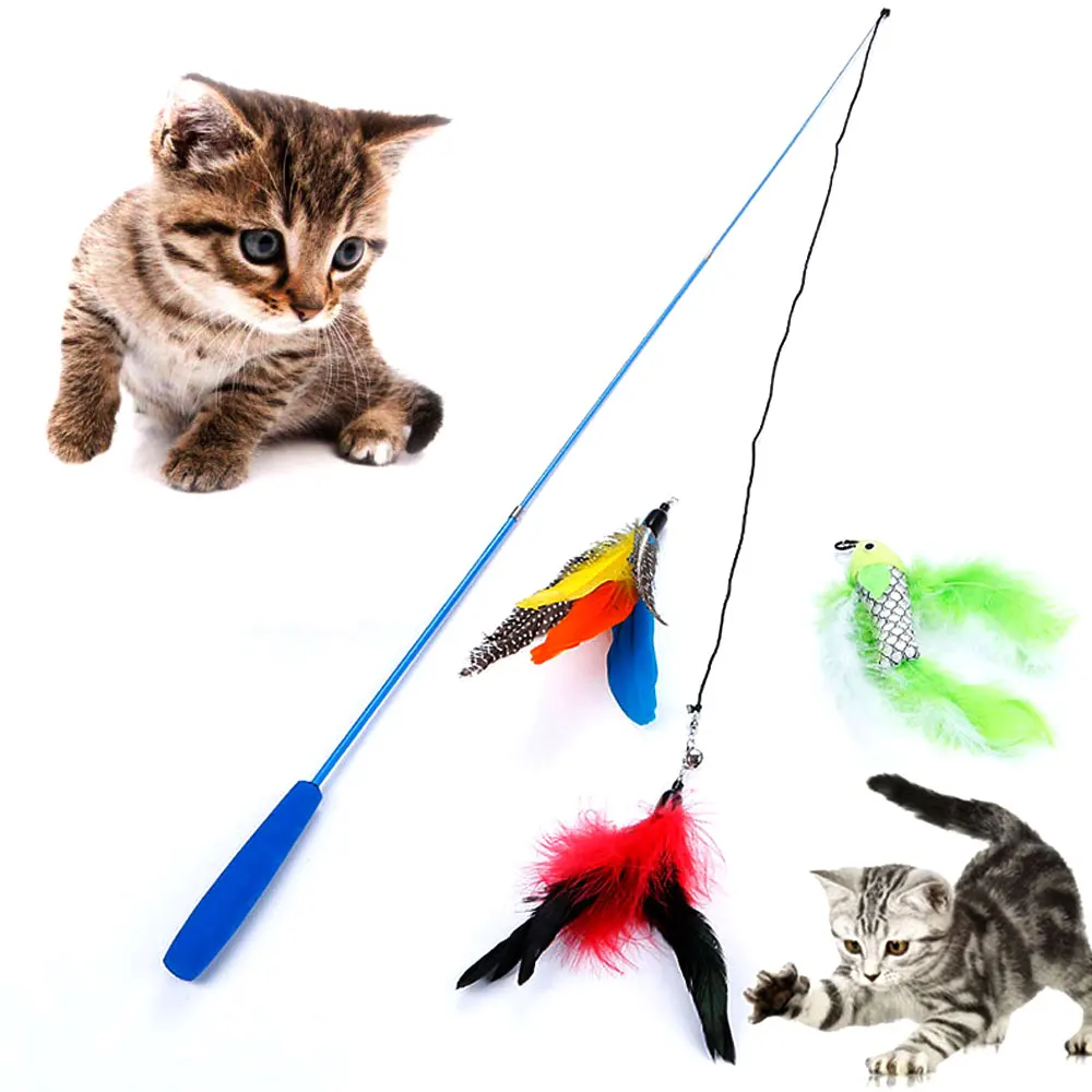1Pcs Teaser Cat Catcher Retractable Fishing Pole Wand Rod Feather Toy, Great for Kitten Dog Exercising
1Pcs Teaser Cat Catcher Retractable Fishing Pole Wand Rod Feather Toy, Great for Kitten Dog Exercising