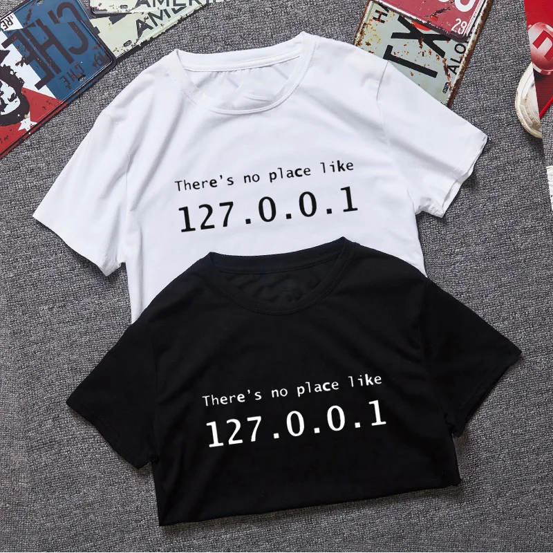 RAEEK IP Address T-shirt There is No Place Like 127.0.0.1 Computer Comedy T Shirt Men Casual Cotton Short Sleeve T shirt
RAEEK IP Address T-shirt There is No Place Like 127.0.0.1 Computer Comedy T Shirt Men Casual Cotton Short Sleeve T shirt