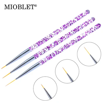 1 Set 3pcs Crystal Nail Art Line Painting Brushes Acrylic Thin Liner Drawing Pen Brush UV Gel Carving Tips Manicure Salon Tools
1 Set 3pcs Crystal Nail Art Line Painting Brushes Acrylic Thin Liner Drawing Pen Brush UV Gel Carving Tips Manicure Salon Tools