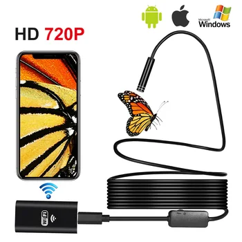 1M2M5M Snake Wire 720P 8mm lens IP67 Waterproof WIFI Endoscope Borescope Inspection Micro USB Camera Mini Camera For Android IOS
1M2M5M Snake Wire 720P 8mm lens IP67 Waterproof WIFI Endoscope Borescope Inspection Micro USB Camera Mini Camera For Android IOS