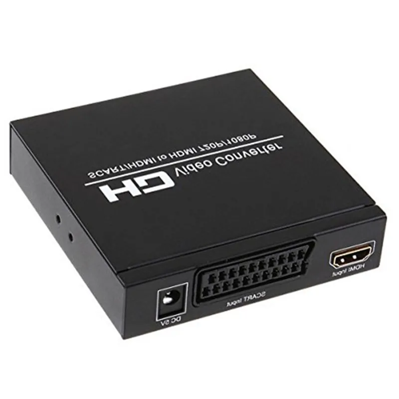 SCART to HDMI Converter Video Audio Adapter Box with SCART/HD Switch, PAL/NTSC Video Scaler, 1080P/720P Support HDMI Connector
SCART to HDMI Converter Video Audio Adapter Box with SCART/HD Switch, PAL/NTSC Video Scaler, 1080P/720P Support HDMI Connector