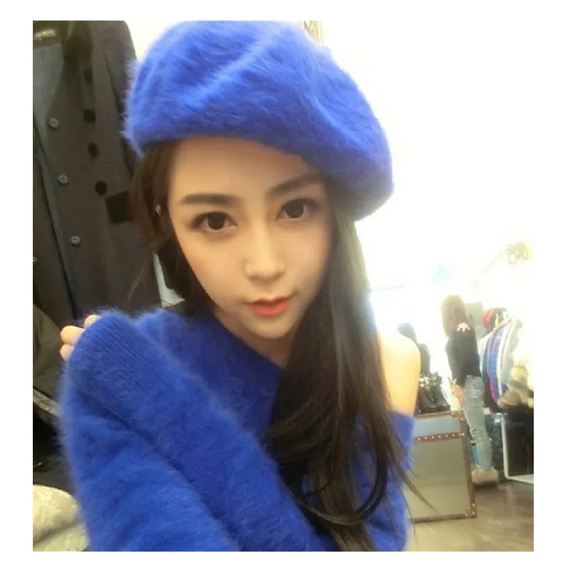 Winter Fashion Women's Rabbit Beret Hat Classic Artist Berets Cap Stylish Painter Newsboy Hats Female Bonnet Solid Cap
Winter Fashion Women's Rabbit Beret Hat Classic Artist Berets Cap Stylish Painter Newsboy Hats Female Bonnet Solid Cap