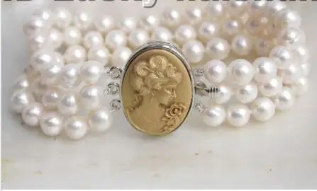 FREE SHIPPING HOT sell new Style >>>>Genuine! 3row round white freshwater pearls bracelet ca
FREE SHIPPING HOT sell new Style >>>>Genuine! 3row round white freshwater pearls bracelet ca