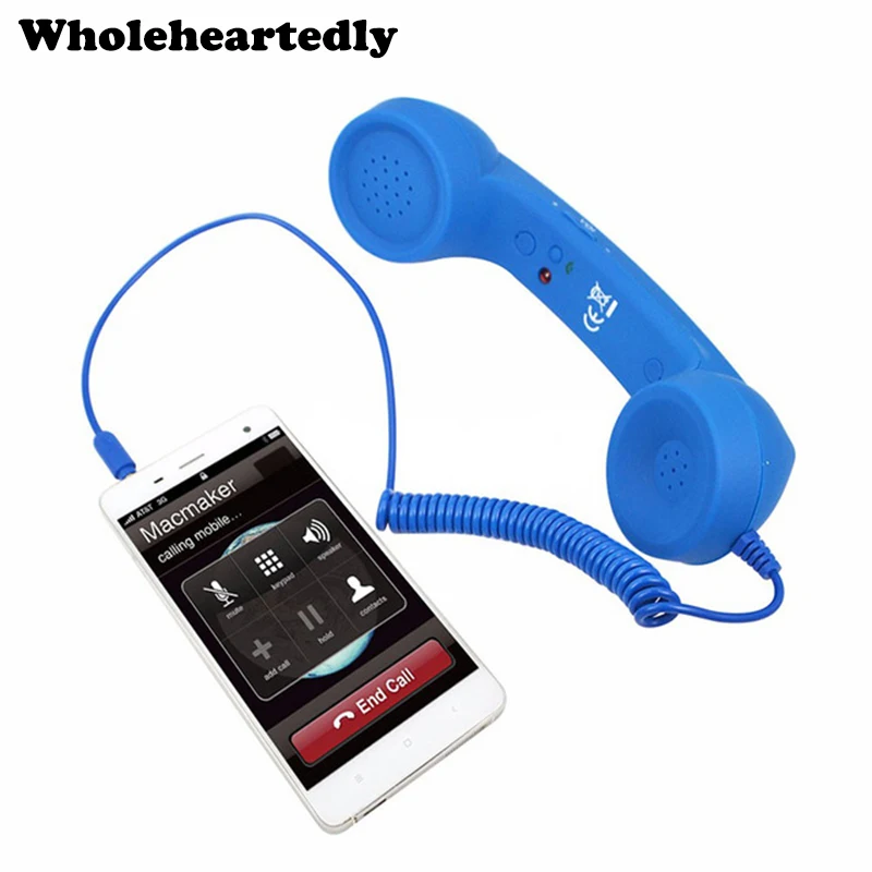 3.5mm Audio Jack Volume Control Retro POP Phone Handset Speaker Mic Phone Call Receiver For iPhone 4 4S 5 6 Android IOS Phone
3.5mm Audio Jack Volume Control Retro POP Phone Handset Speaker Mic Phone Call Receiver For iPhone 4 4S 5 6 Android IOS Phone