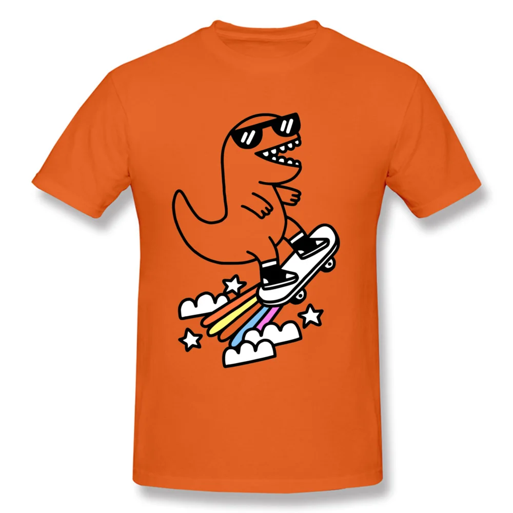 New Coming Men Tops T Shirt Rad Rex 3694 Normal Tshirts 100% Cotton Short Sleeve Design Tops Shirt Round Collar Rad Rex 3694 orange