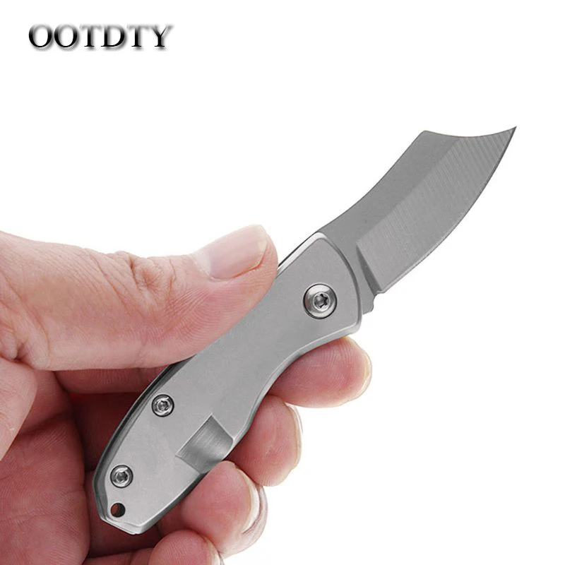 OOTDTY Mini Portable Outdoor Fruit Knife Rescue Folding Blade Hunting Titanium Steel Survival Tactical Stiletto Precision Knives
OOTDTY Mini Portable Outdoor Fruit Knife Rescue Folding Blade Hunting Titanium Steel Survival Tactical Stiletto Precision Knives