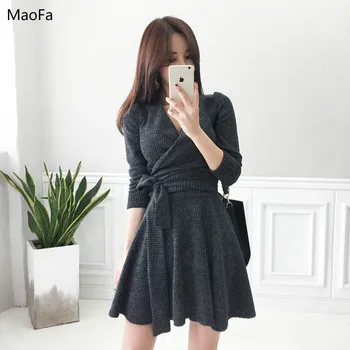 Solid Color A-line Suits Dress Women 2018 Winter V-Neck Swing Dresses Office Wear To Work Business OL Vestidos Party Clubwear
Solid Color A-line Suits Dress Women 2018 Winter V-Neck Swing Dresses Office Wear To Work Business OL Vestidos Party Clubwear