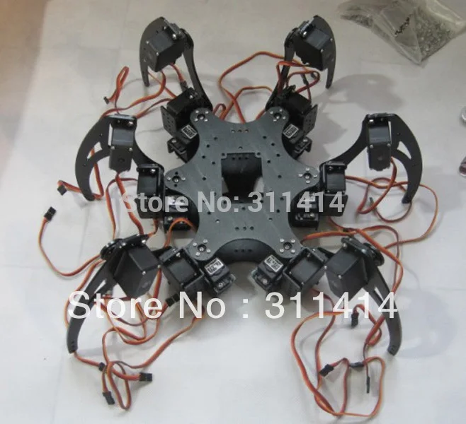 1set Aluminium Hexapod Spider Six 3DOF Legs Robot Frame Kit Fully Compatible with Arduino
1set Aluminium Hexapod Spider Six 3DOF Legs Robot Frame Kit Fully Compatible with Arduino
