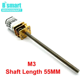 Bringsmart M3 Screw 55mm Threaded Shaft 3V 6V DC Gear Motor CW/CCW Mini Motor N20 12V Motor Reductor Gearbox Low Noise For DIY
Bringsmart M3 Screw 55mm Threaded Shaft 3V 6V DC Gear Motor CW/CCW Mini Motor N20 12V Motor Reductor Gearbox Low Noise For DIY