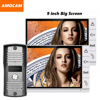 9 inch screen color LCD video door phone intercom video doorbell intercom home intercom system door bell video 1V2
9 inch screen color LCD video door phone intercom video doorbell intercom home intercom system door bell video 1V2