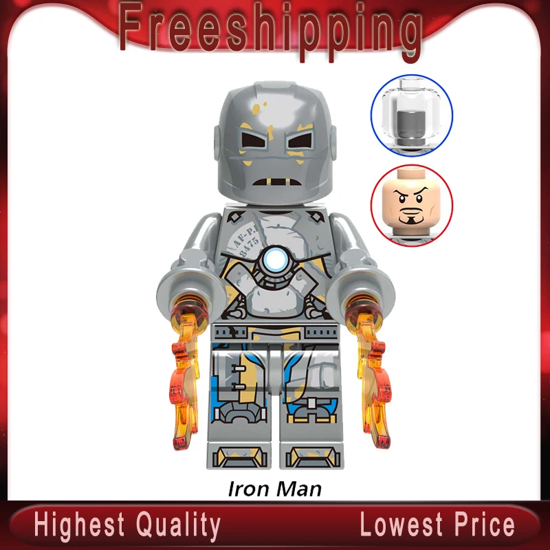 Super Heroes Building Blocks Mark1 Iron Man Collection War Machine Super Heroes Bricks Figures Action For Kids Gift Toys XH1216
Super Heroes Building Blocks Mark1 Iron Man Collection War Machine Super Heroes Bricks Figures Action For Kids Gift Toys XH1216