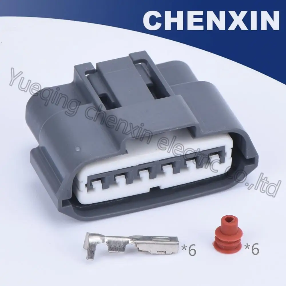 Серый 6 pin Автомобильный мотоцикл socketwaterproof авто разъем Женский 6189-0784 пластиковый |